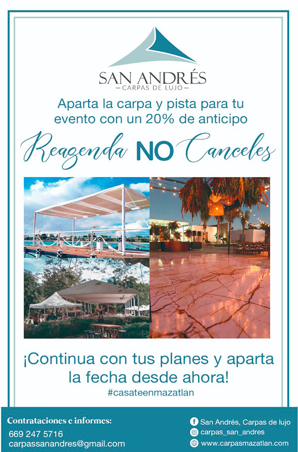 Carpas San Andrés - Reagenda, no canceles tu evento