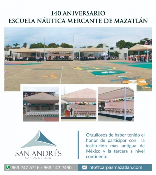 Carpas San Andrés - Portafolio de Carpas de lujo para eventos sociales, bodas, xv años en Mazatlán Sinaloa